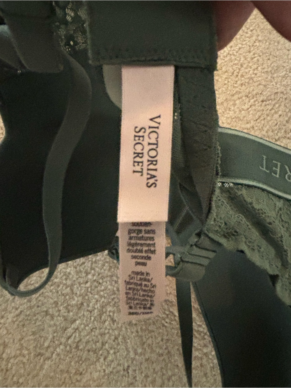 Victoria's Secret Deep Green Smooth T-Shirt Bra - Picture 4 of 4